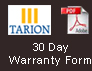 Tarion - 30 Day Warranty Form